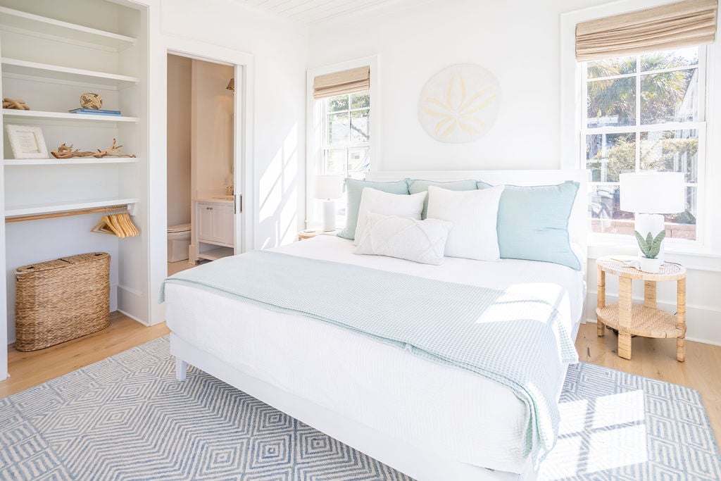 First floor bedroom features an ensuite.