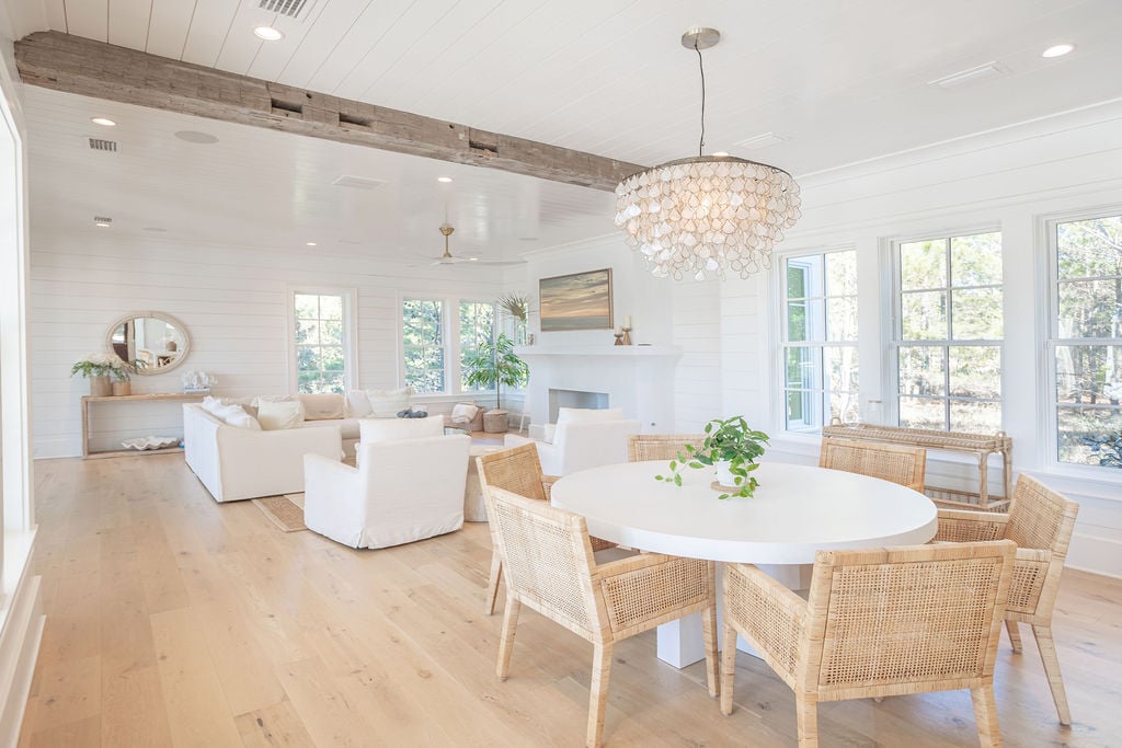 Dining table with seating for 6.