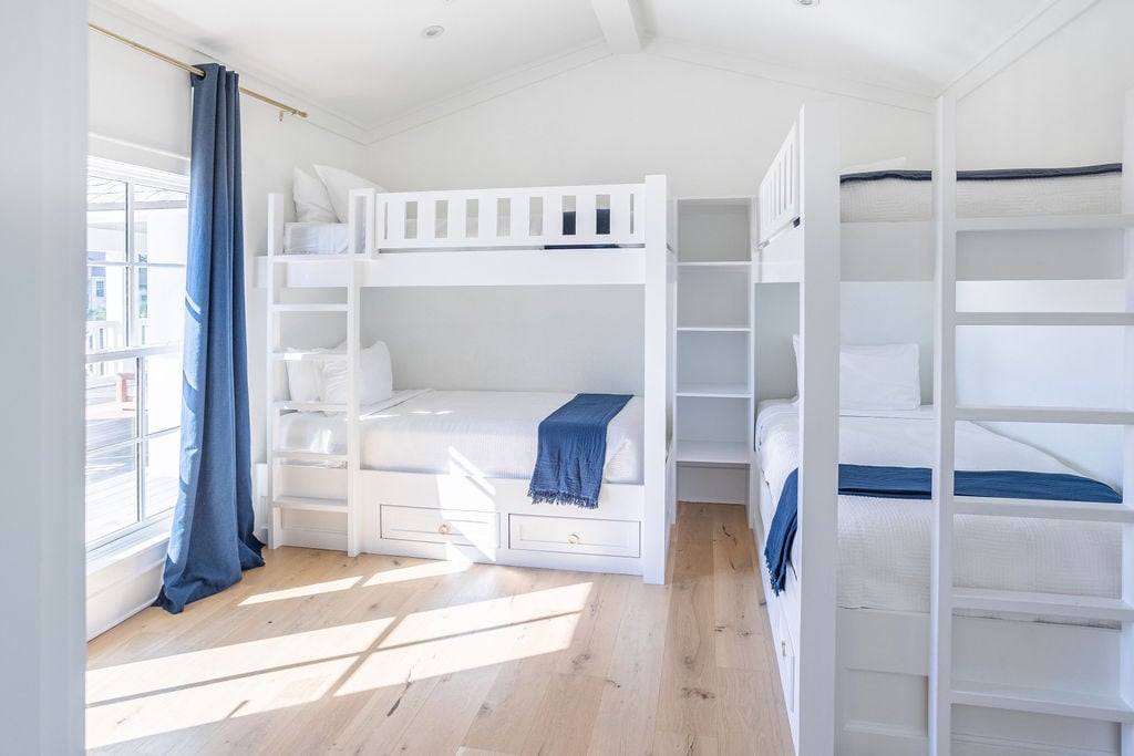 Bedroom #4 features (2) bunk beds with twin size beds.