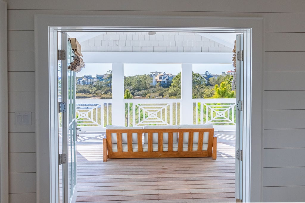 Patio space off primary bedroom.