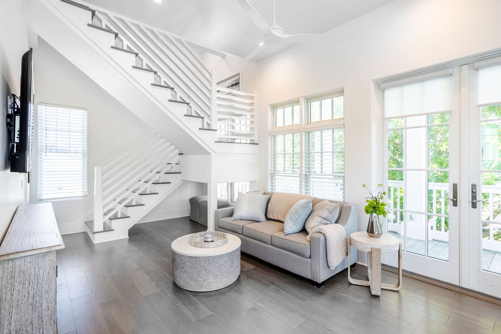 Carriage house is two stories and sleeps up to 5 people!