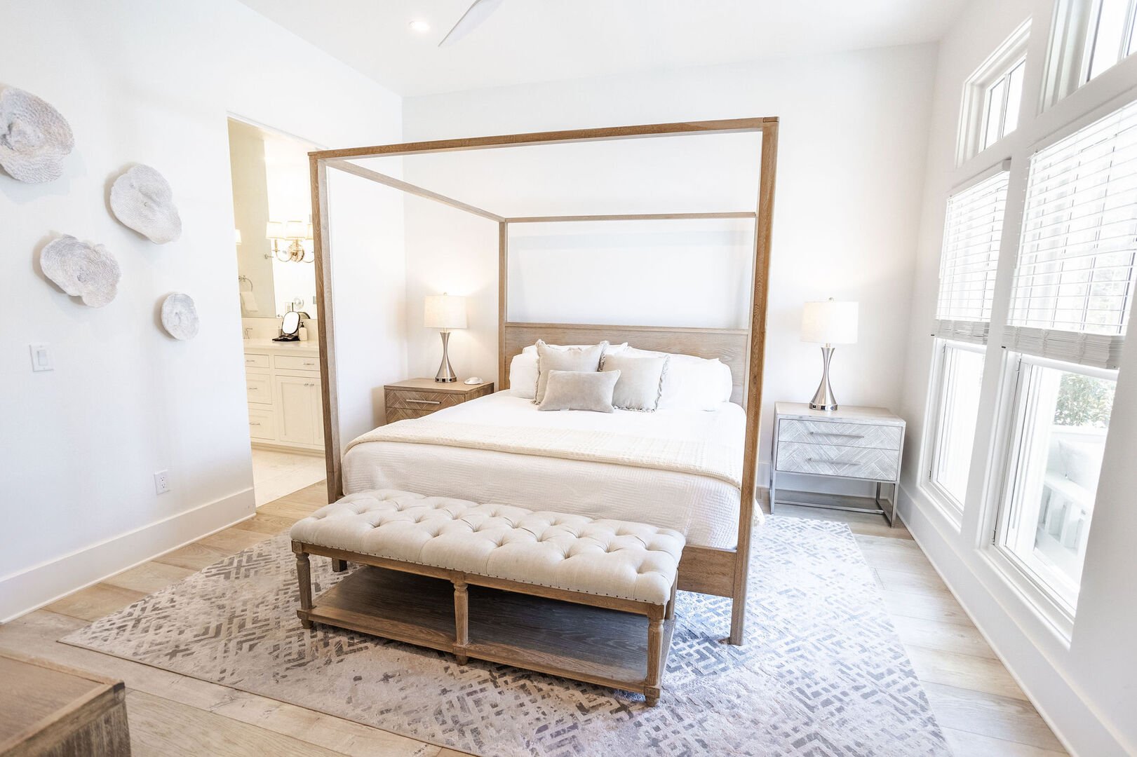 Bedroom #1 features a king bed and ensuite.