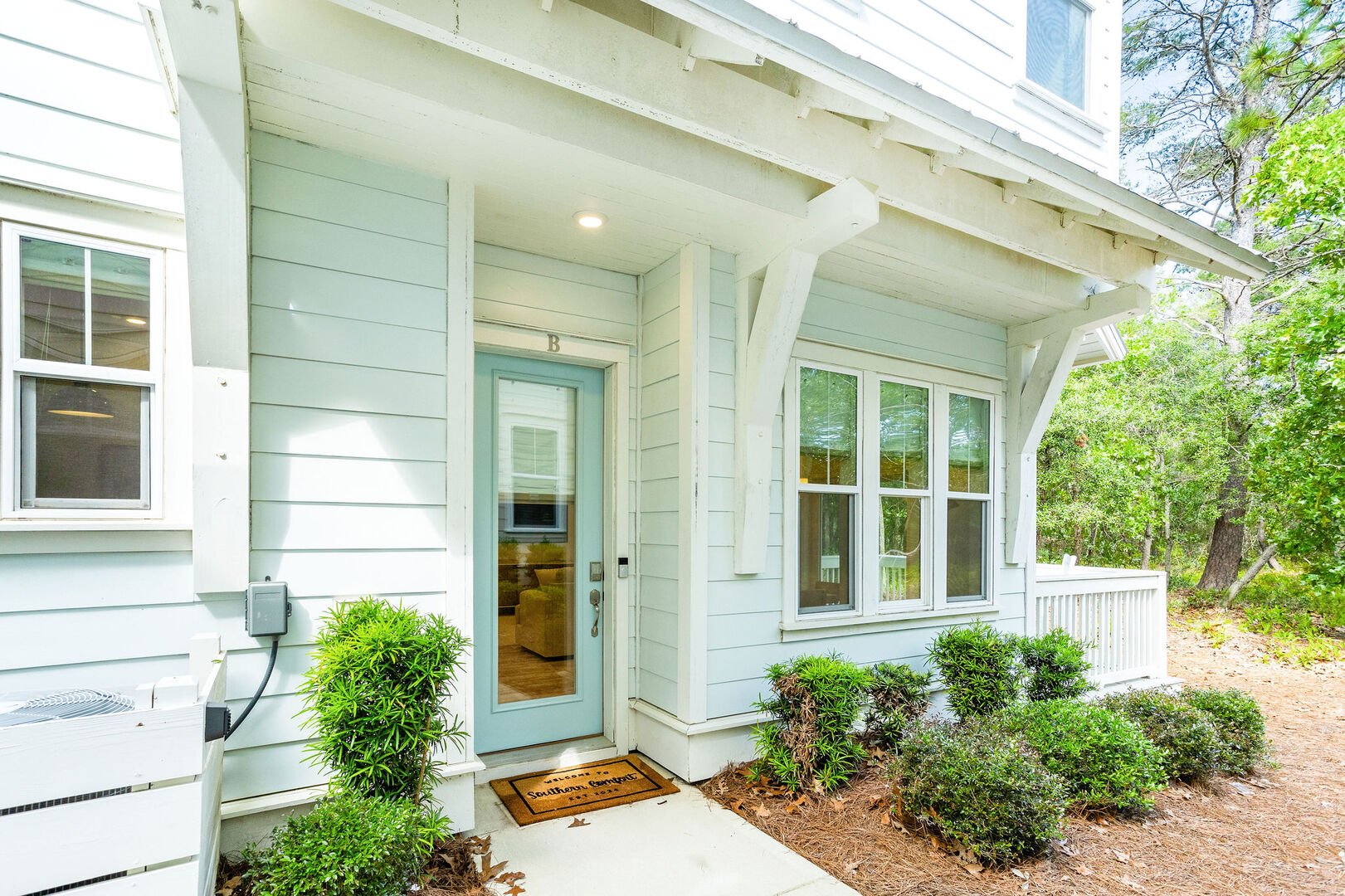 Come on in! Front door entrance on side of home.