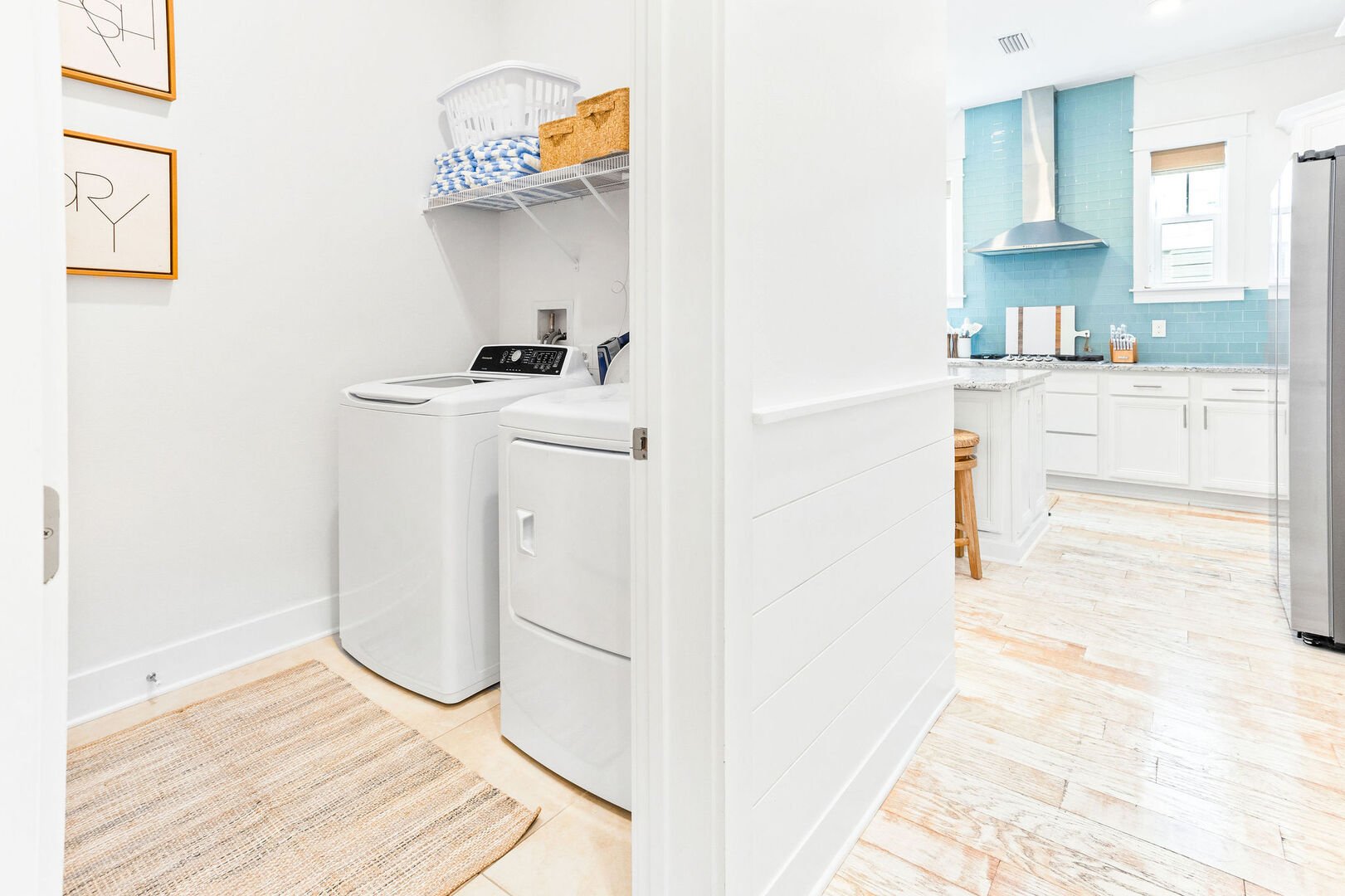 Main floor washer & dryer in the home.