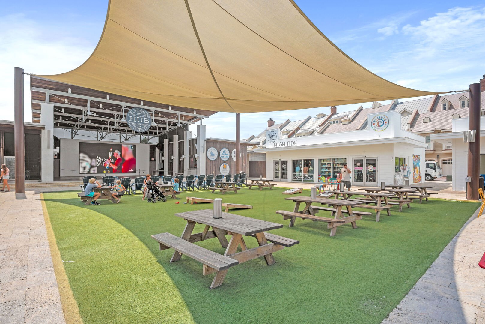 The Big Chill features an amphitheater with nightly entertainment and fire pits!