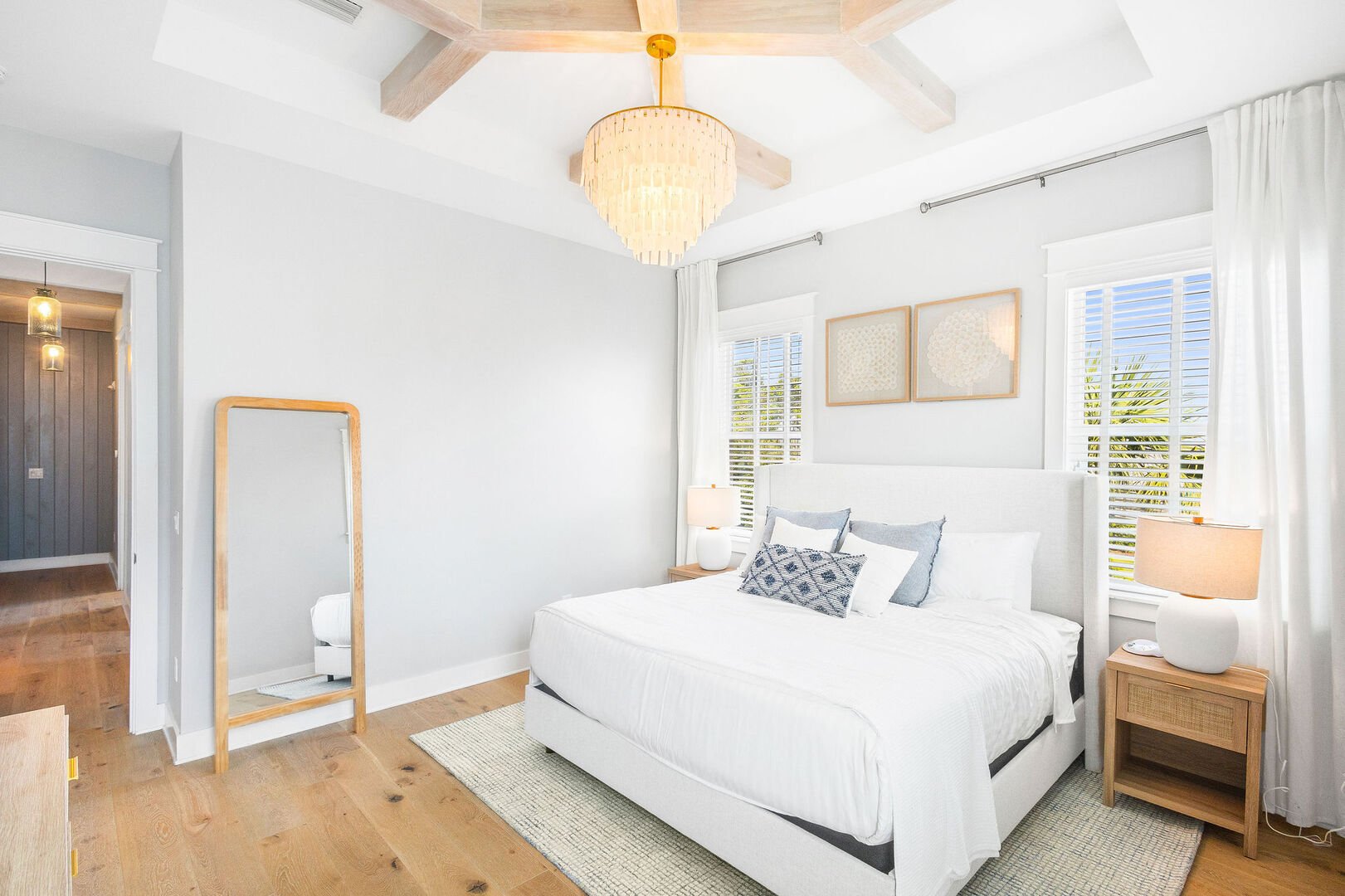 Bedroom #3 features a king bed, ensuite, walk-in closet and smart tv.