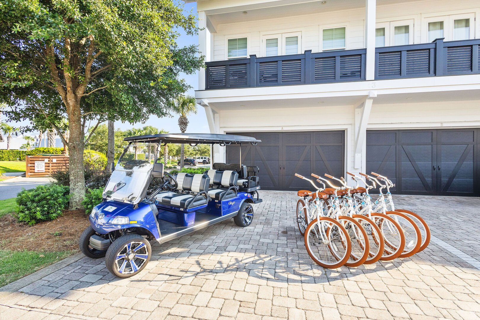 Home has two driveway spots.