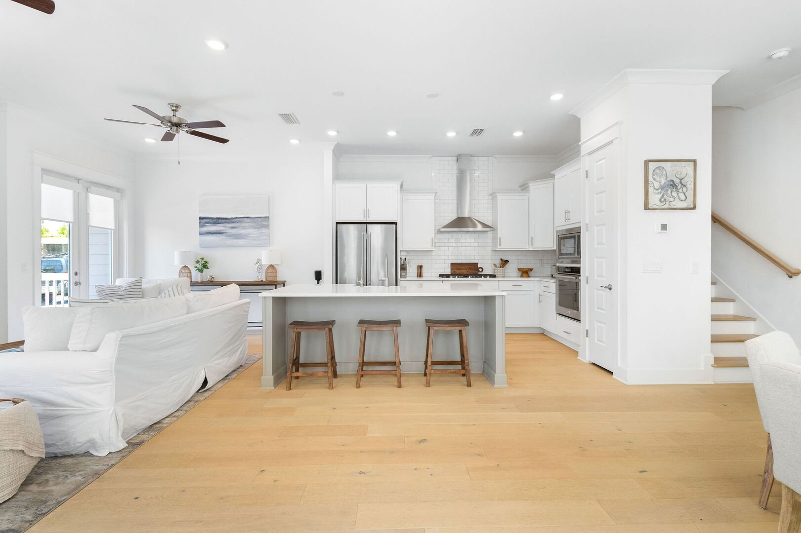 Open concept main floor.