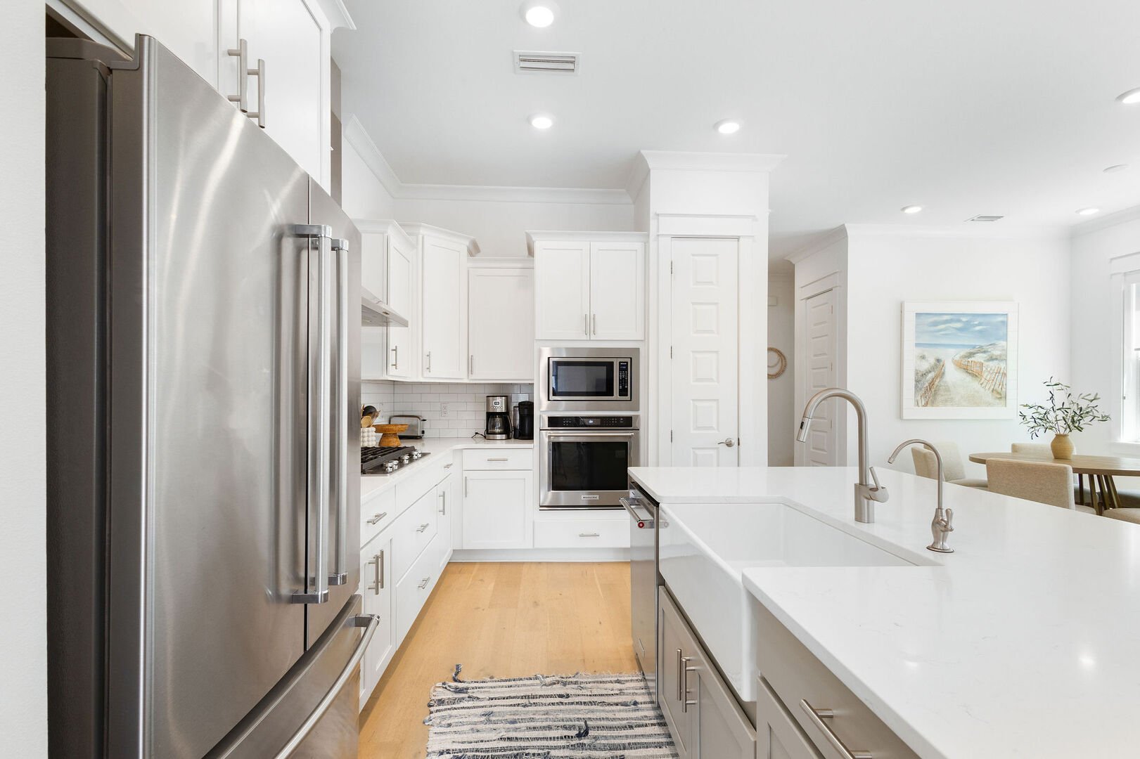 Gourmet kitchen for cooking with friends and family.