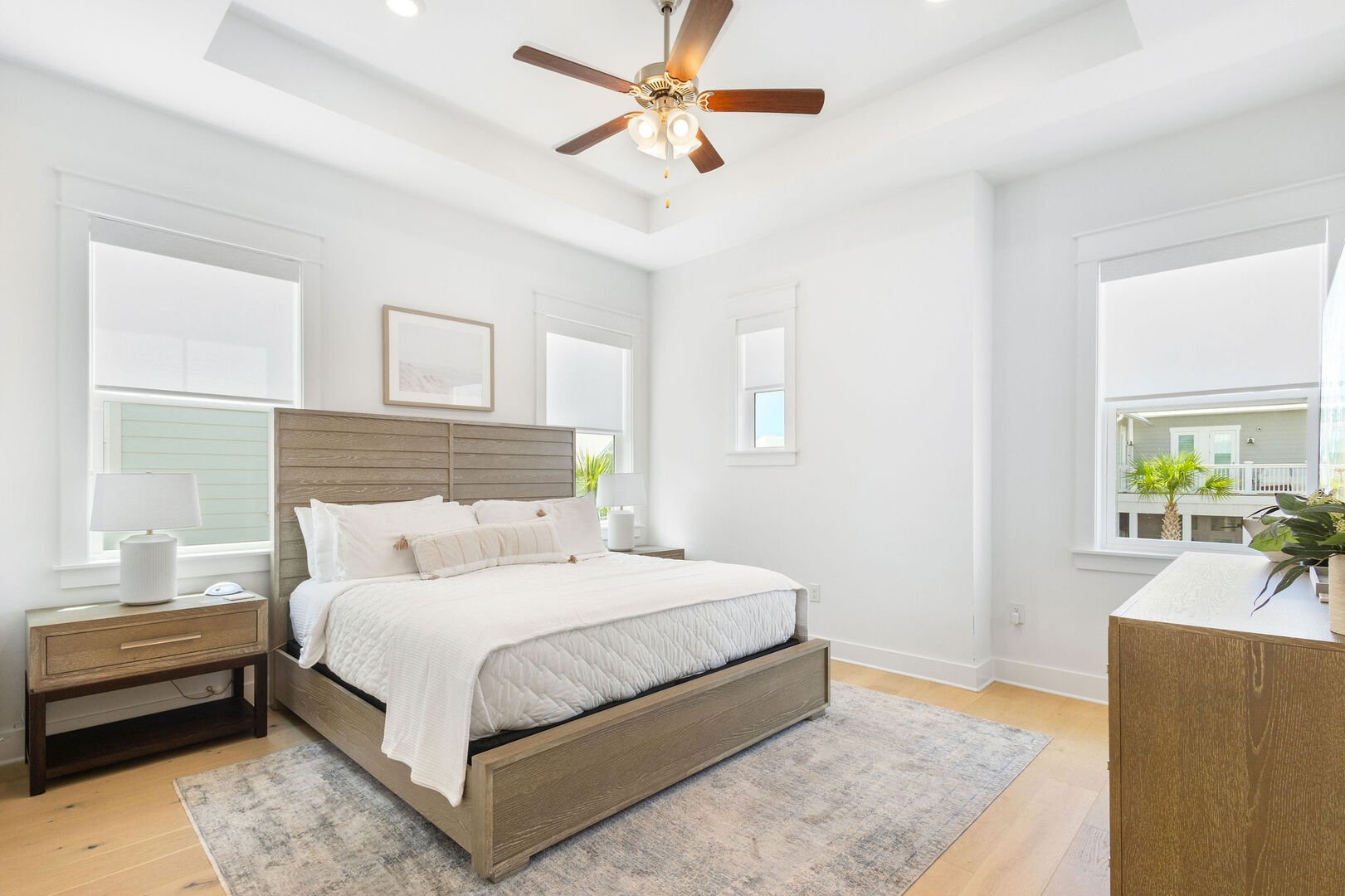 Bedroom #3 features a king bed, smart tv and ensuite.