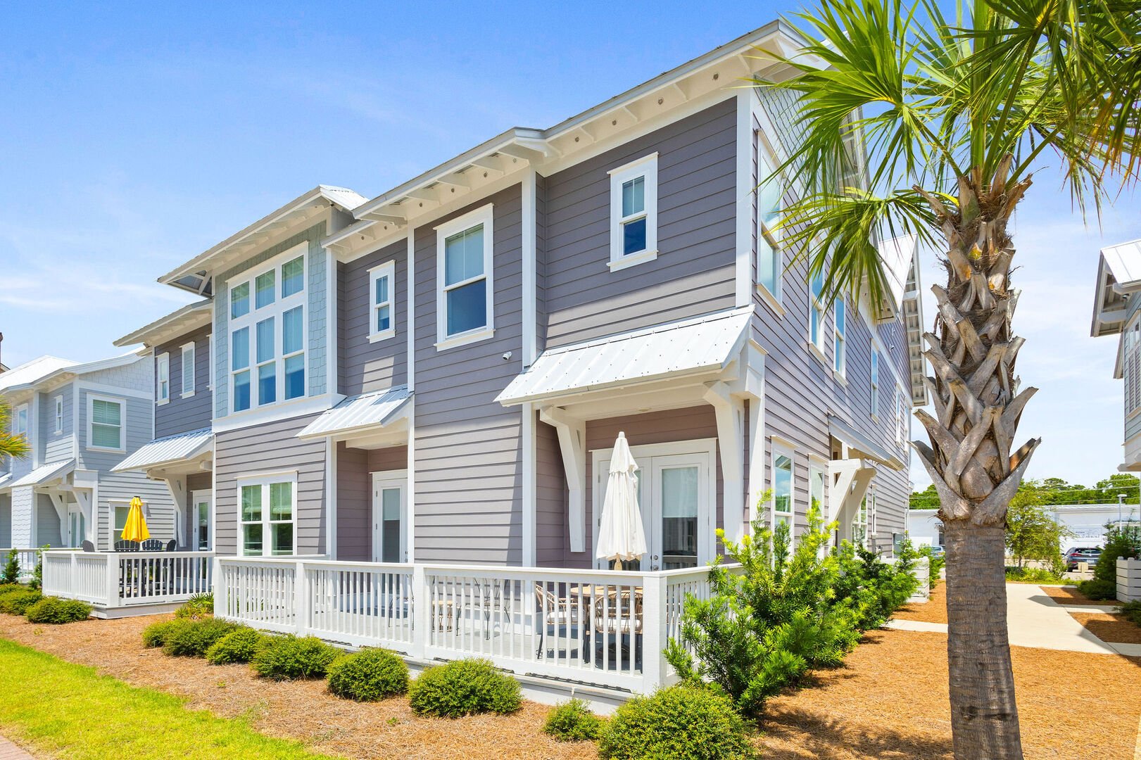 Large private patio.