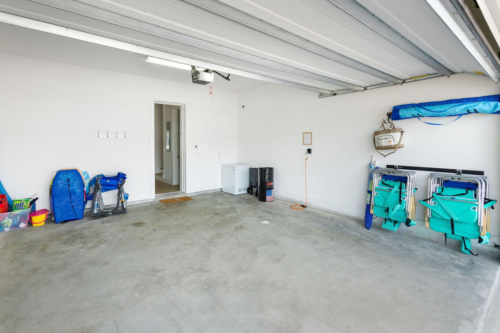 Garage is stocked with all your beach essentials!