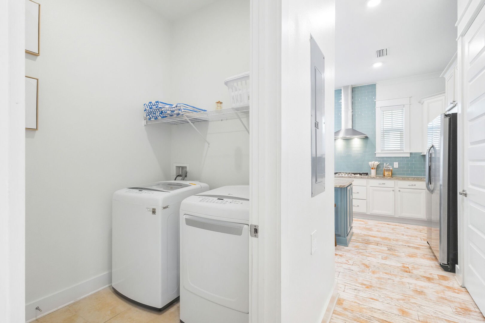 Main floor washer & dryer in the home.