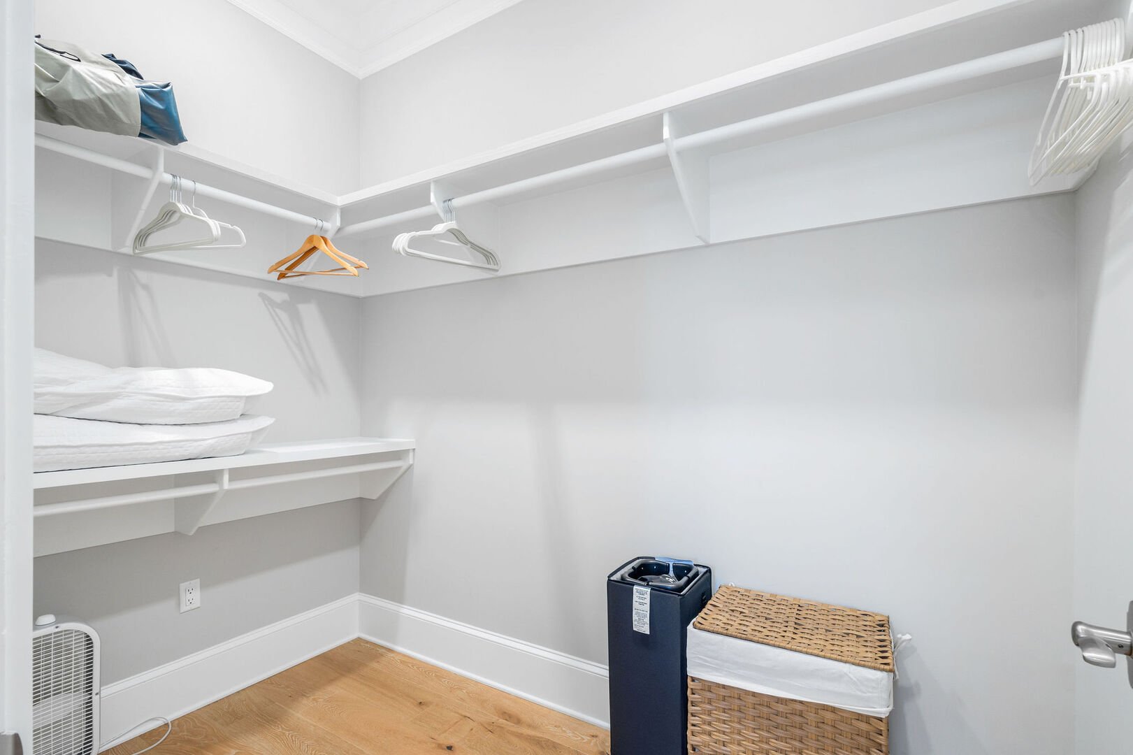 Bedroom #1 features a large walk-in closet.