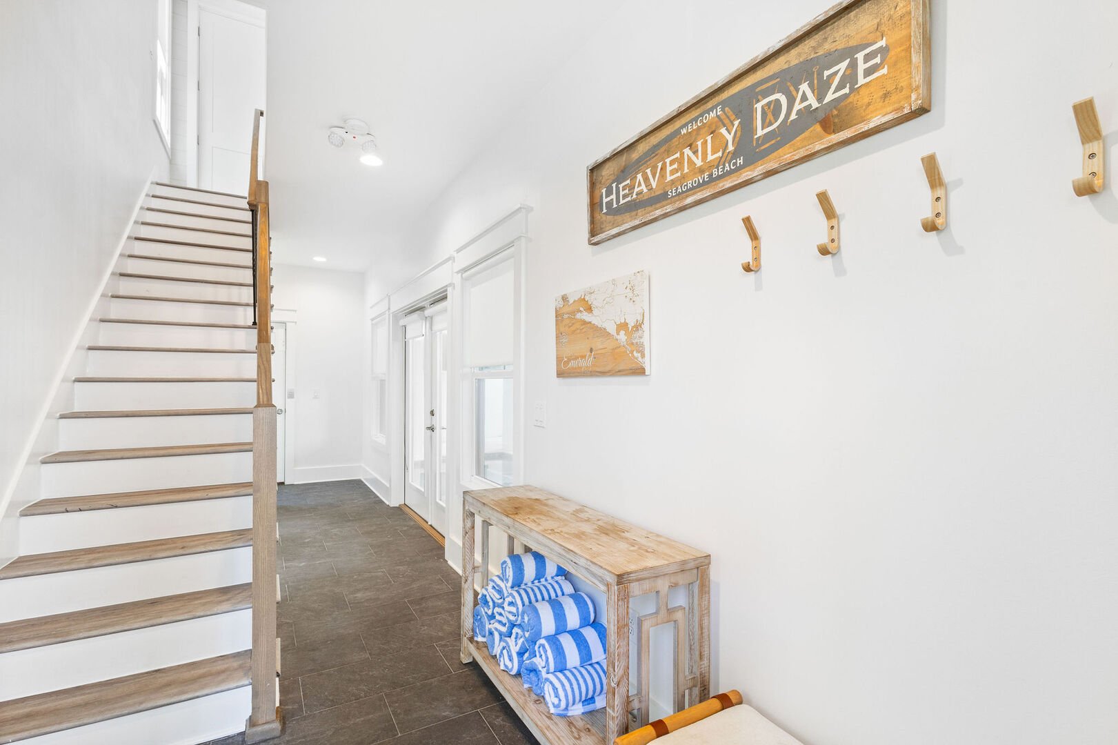 First floor foyer entry leads to private pool.