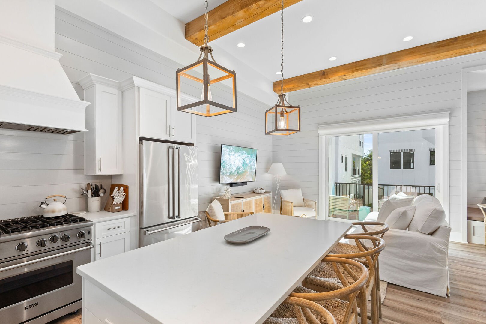 Enjoy cooking together in the gourmet kitchen.