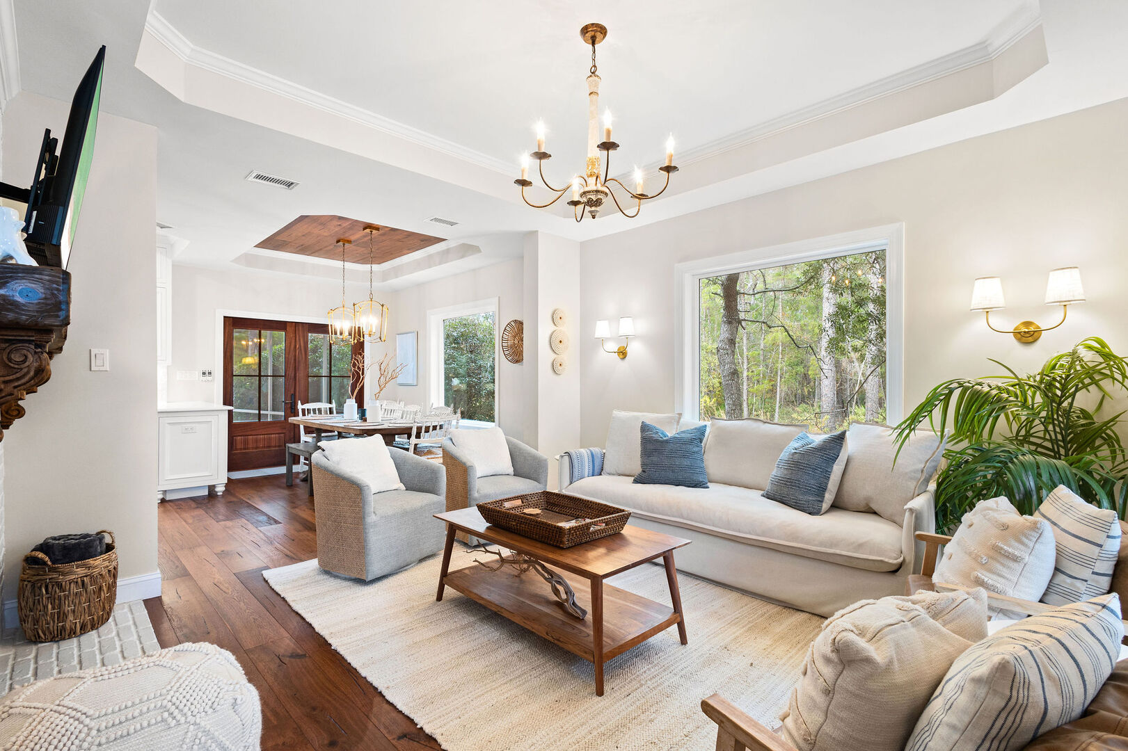 Upon entering the home you are welcomed by an open concept living area.