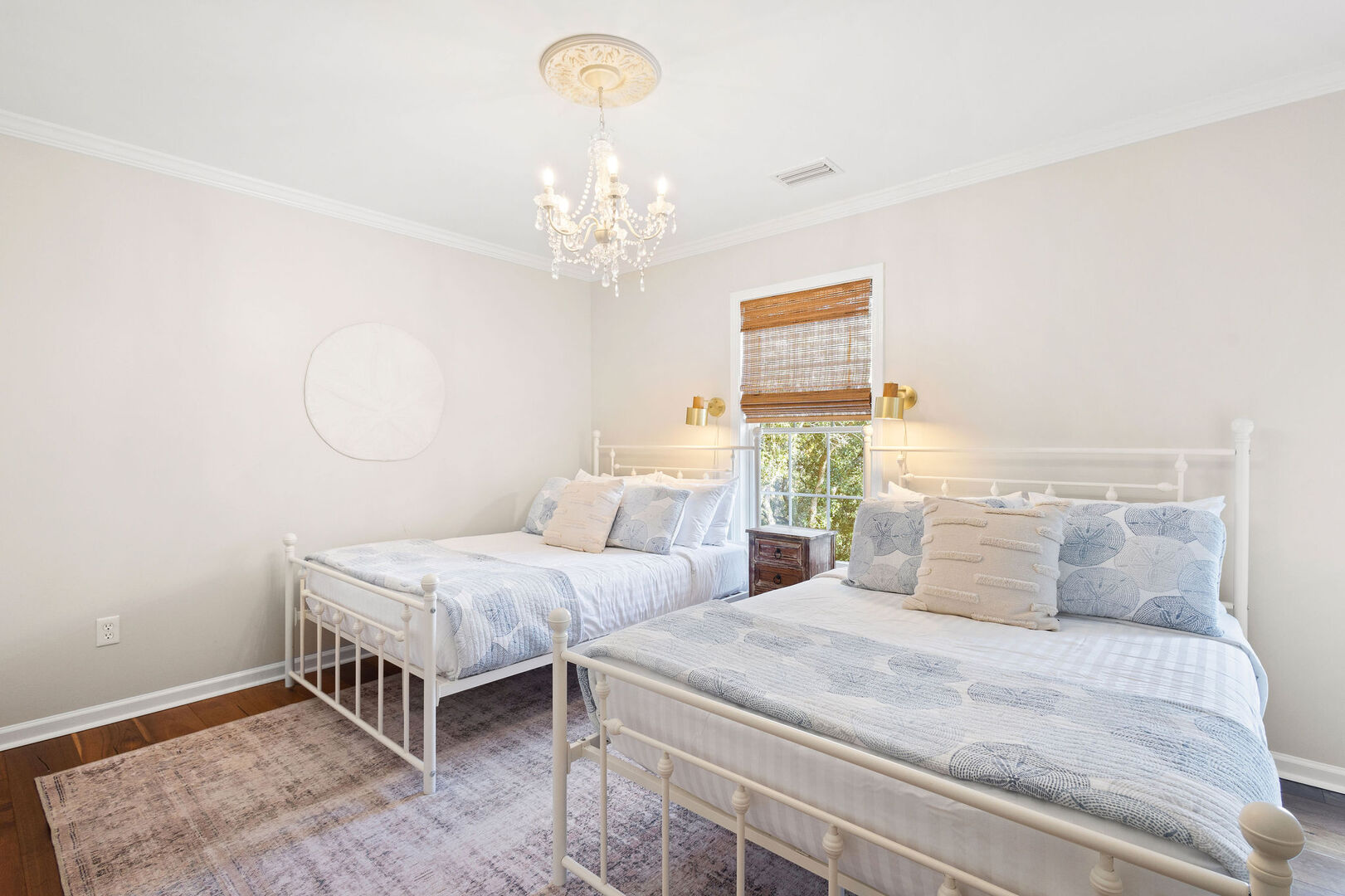 Bedroom #3 features (2) double beds.