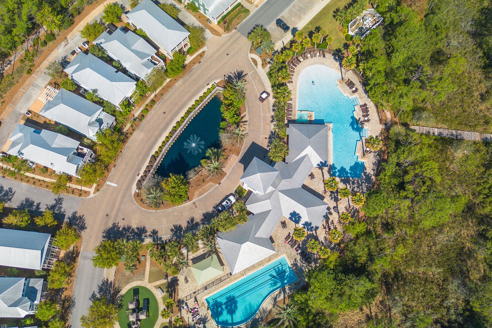 Enjoy resort-style amenities at The Gathering Place.