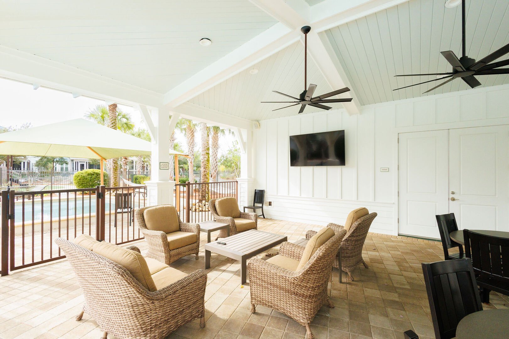 Take a seat under the covered patio and enjoy a refreshing cocktail or lounge on a hammock with your favorite book.
