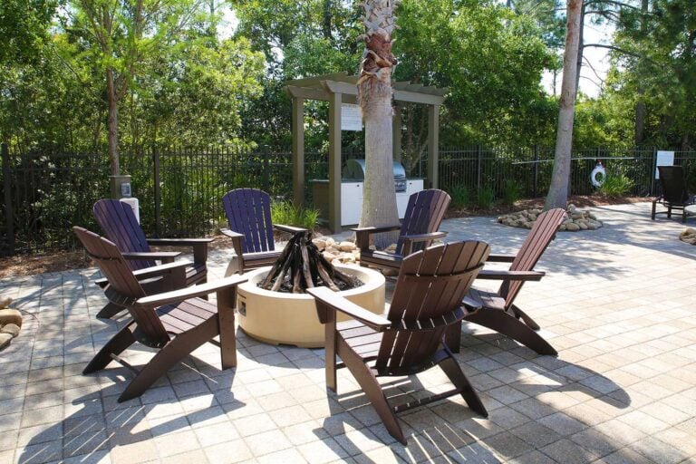Gas grills are available for your cookout by the pool along with a fire pit for those cooler nights!
