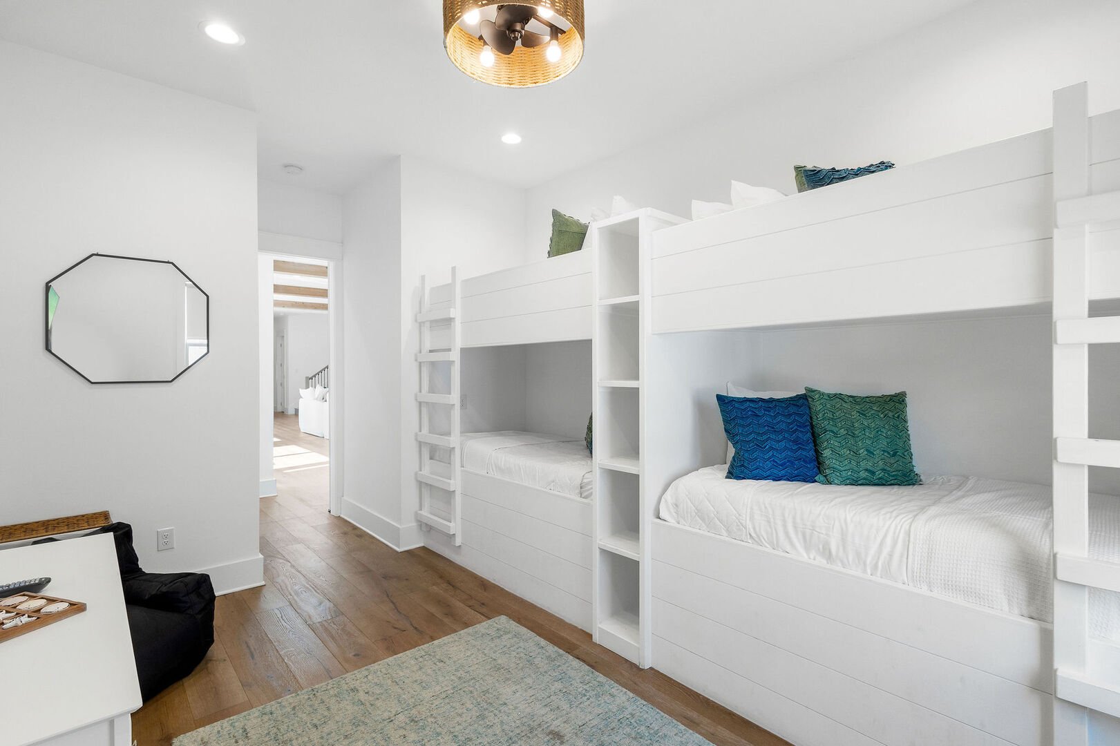 Bedroom #2 features (2) twin over twin bunk beds.