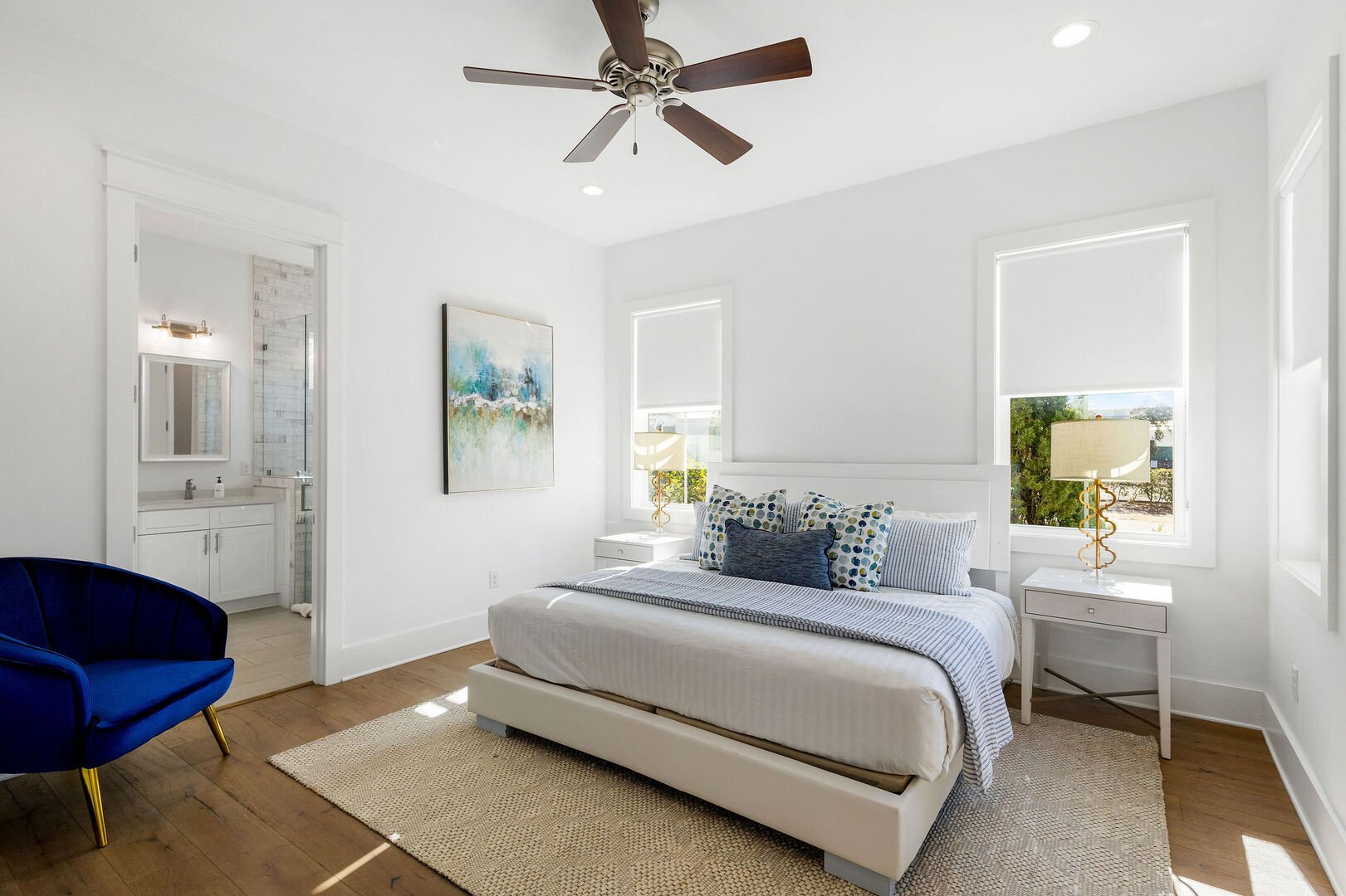 Bedroom #3 features a king bed, smart tv and ensuite.