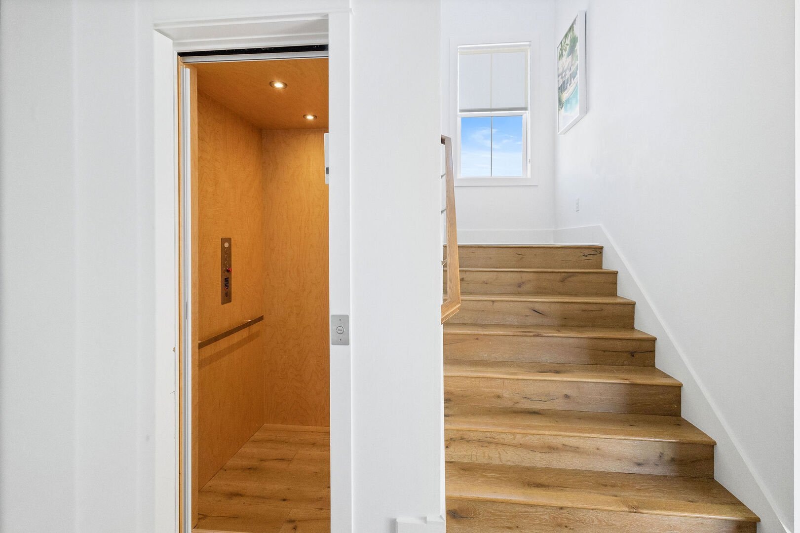 Home features an elevator.