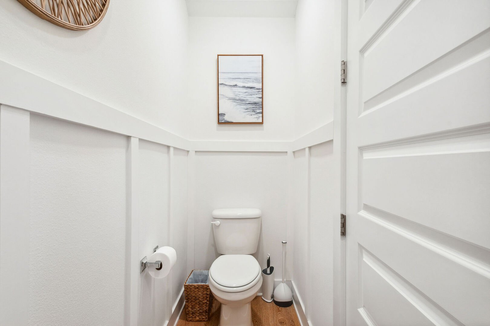 First floor half bath.