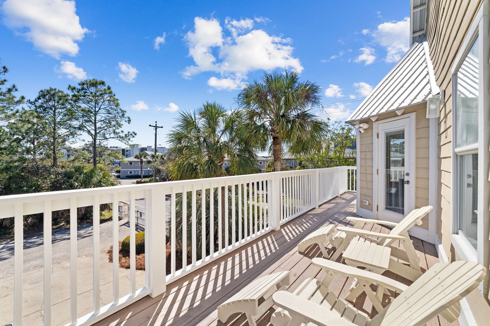 Large second floor balcony off bedroom #3 is the perfect spot to take in the breathtaking sunsets of the emerald coast.