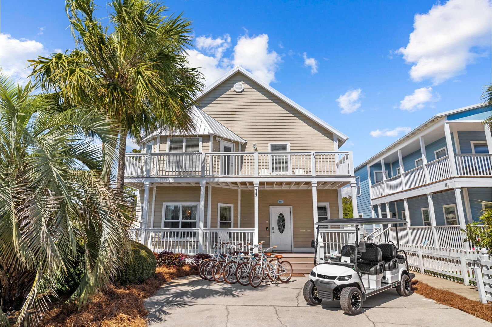 Home features two driveway parking spaces.