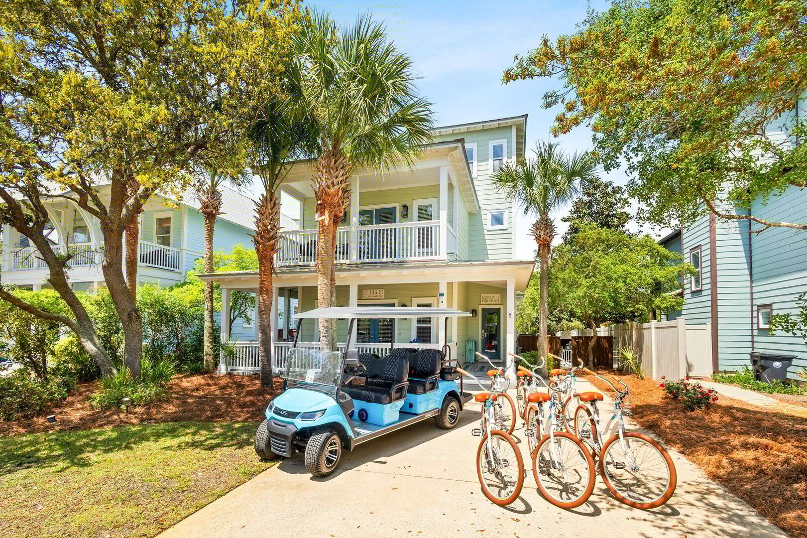 Home features two driveway parking spaces.