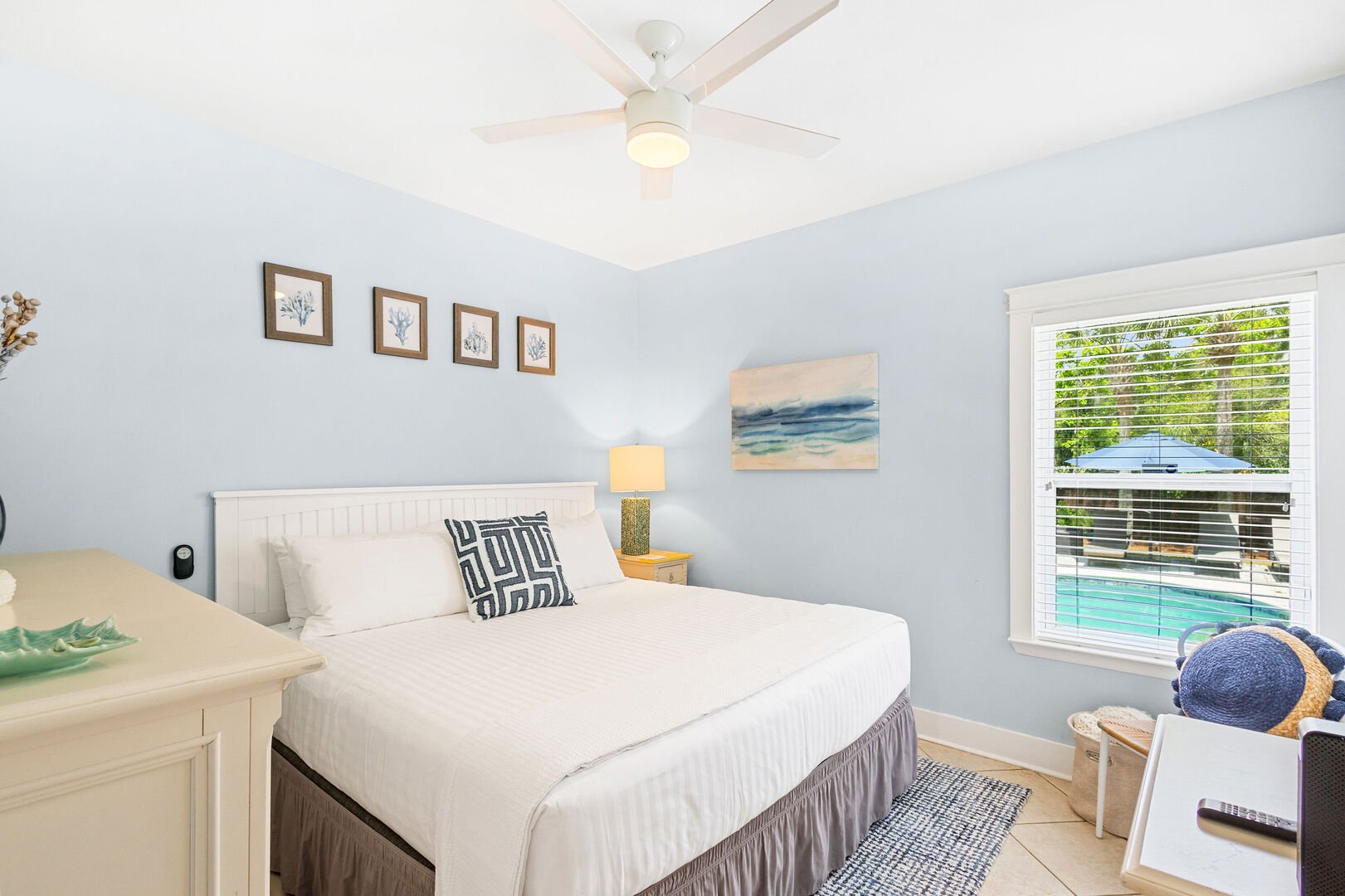 Bedroom #1 features a king bed, smart tv and ensuite.