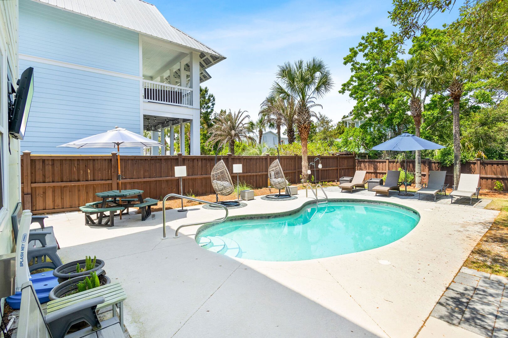 Plenty of places to lounge and catch the rays of 30a!