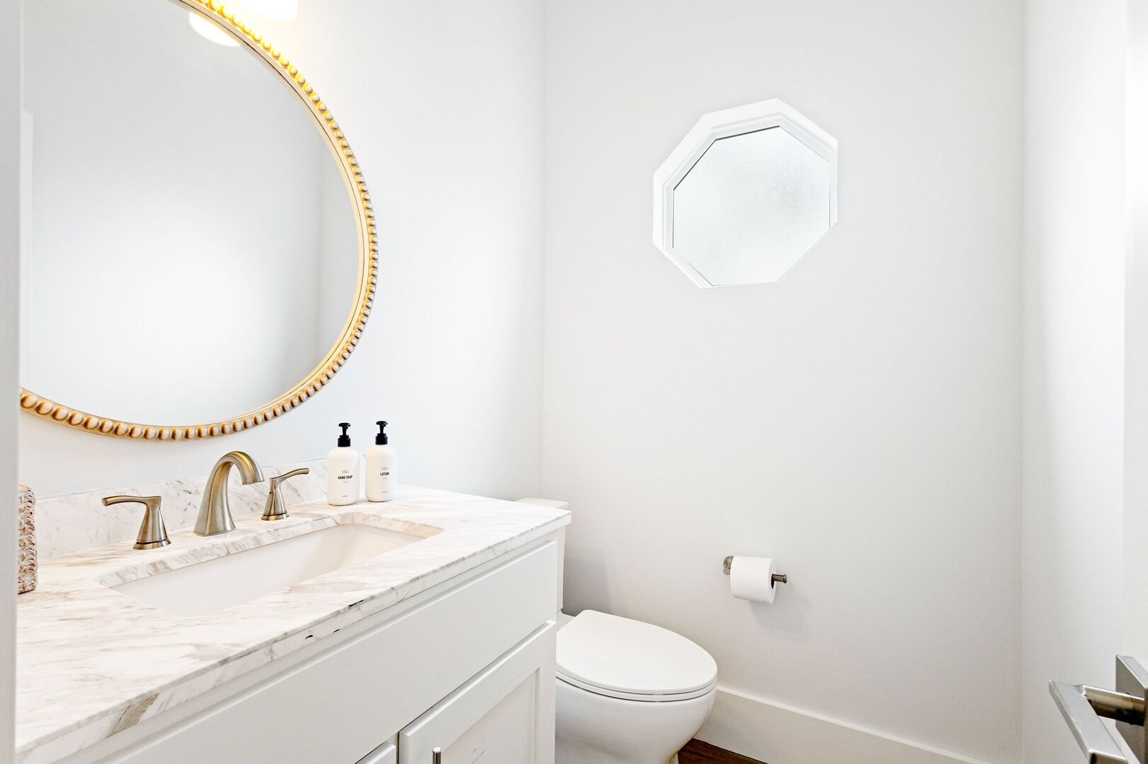 Second floor half bathroom.