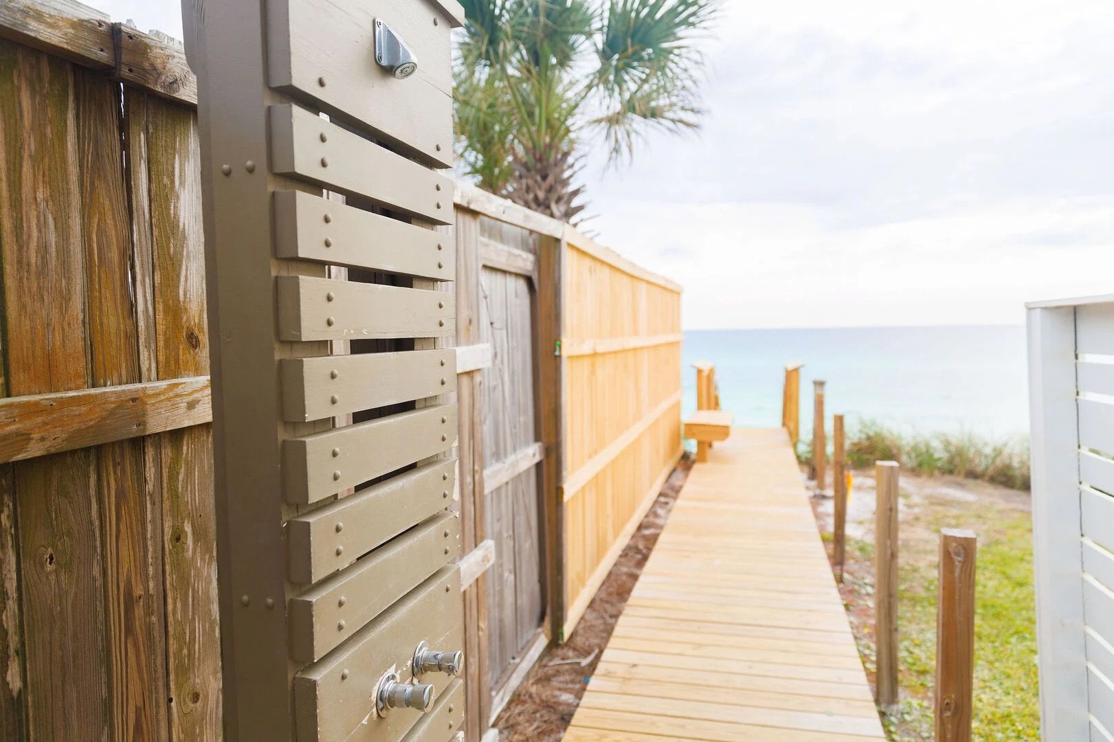 Boardwalk leads you to your private beach access.