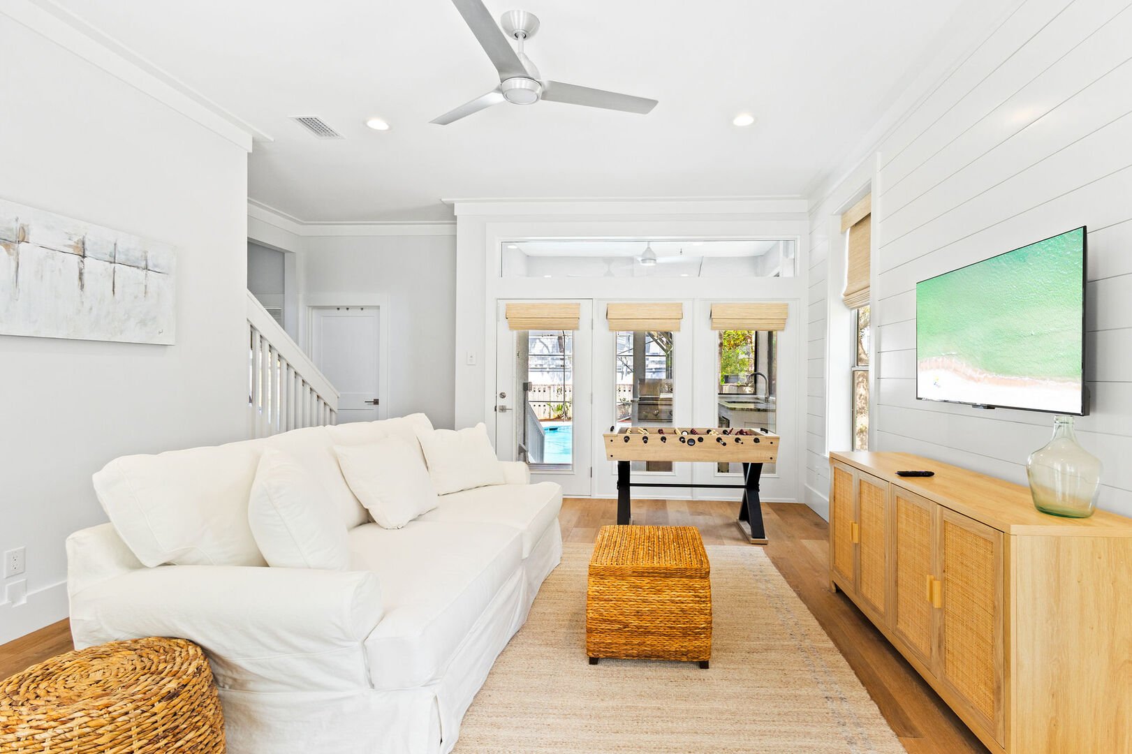 First floor features a game room!