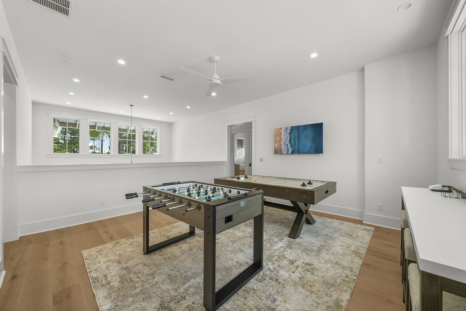 The second floor plot greets you with a game area.