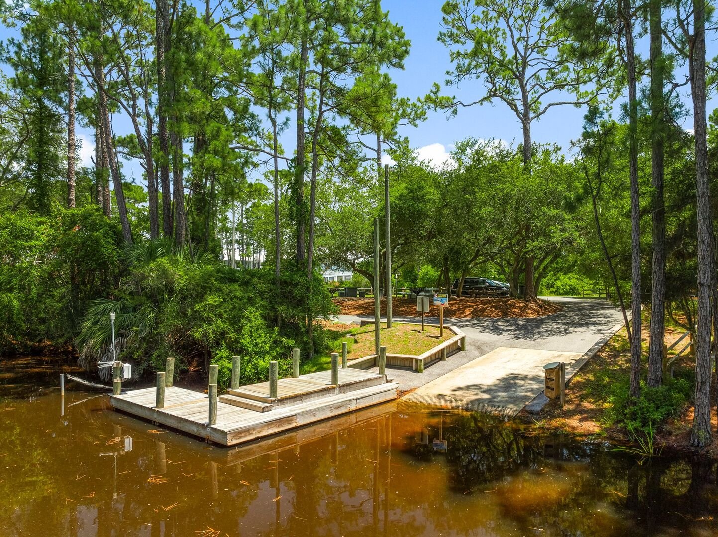 Paddle board launch located across the street from the home!