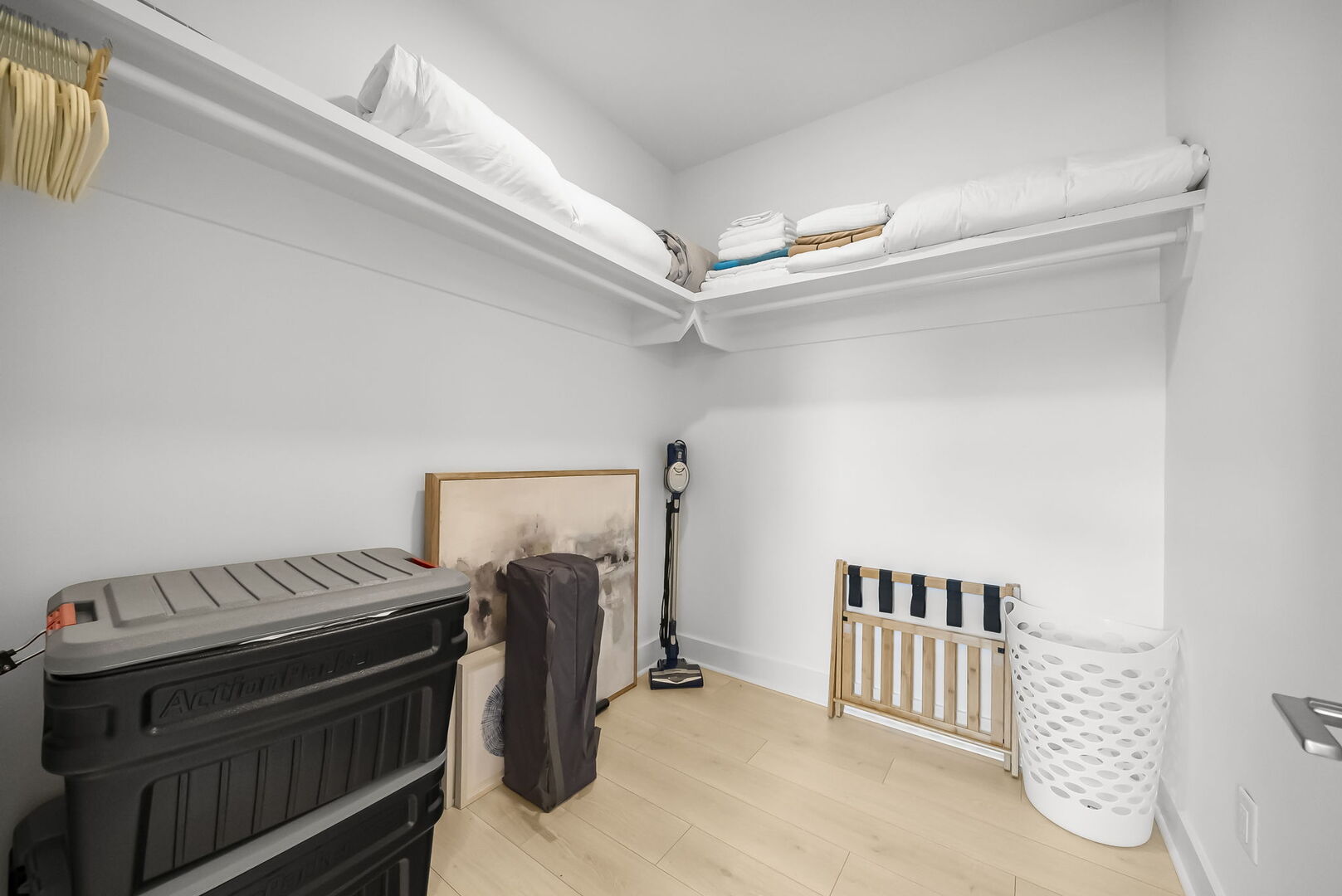 Large walk-in closet.