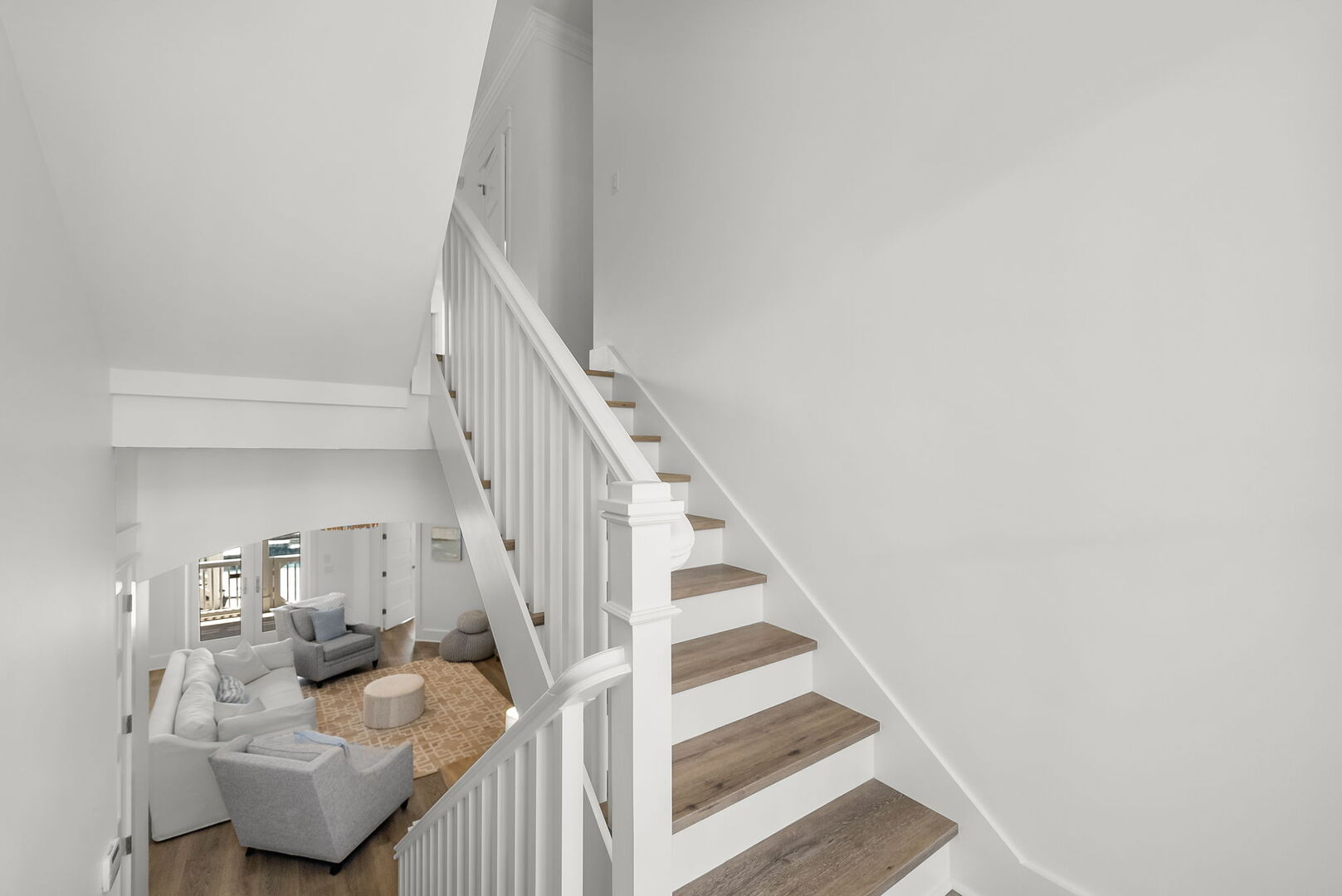 Entry staircase to first & second floor.