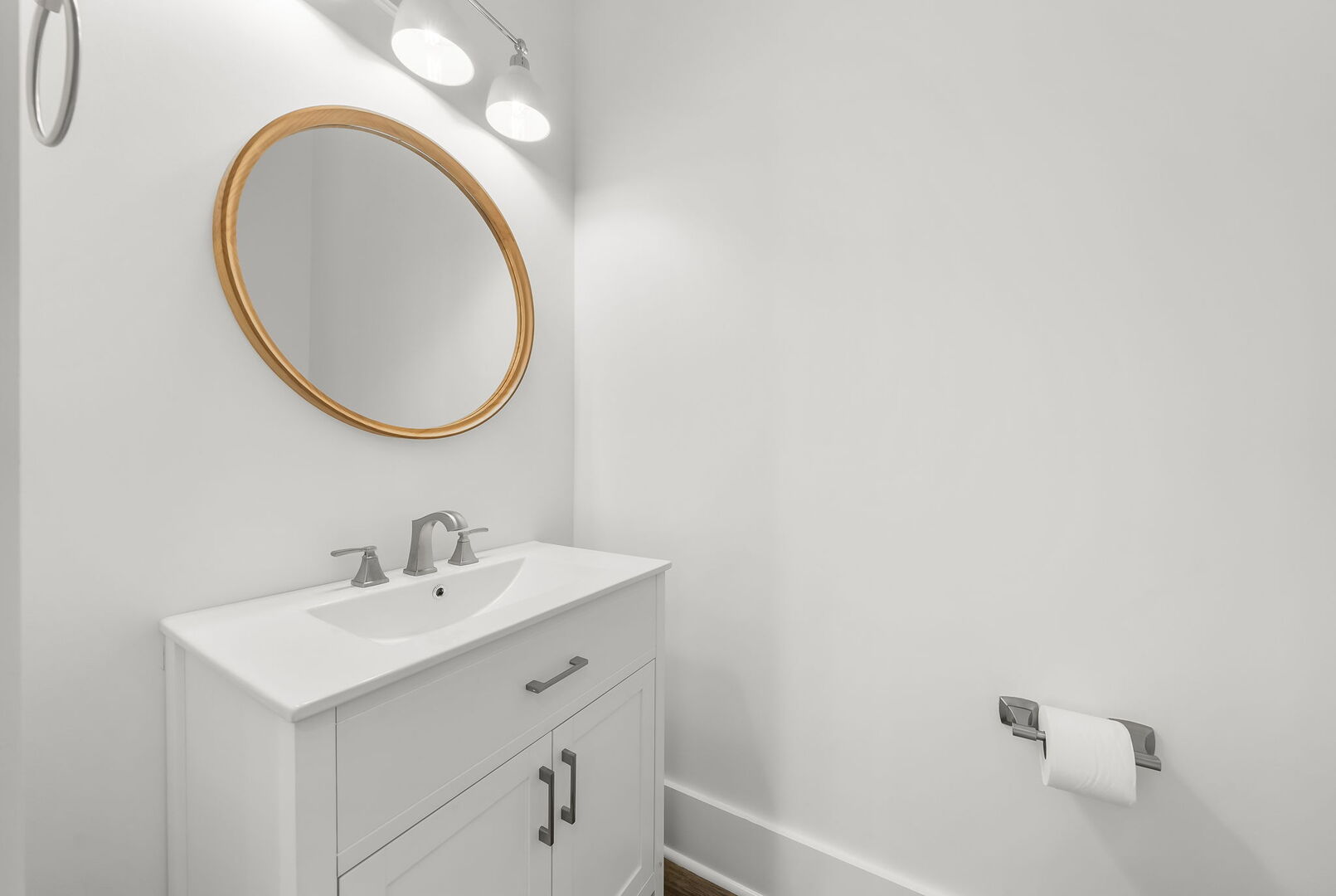 Second floor half bathroom.