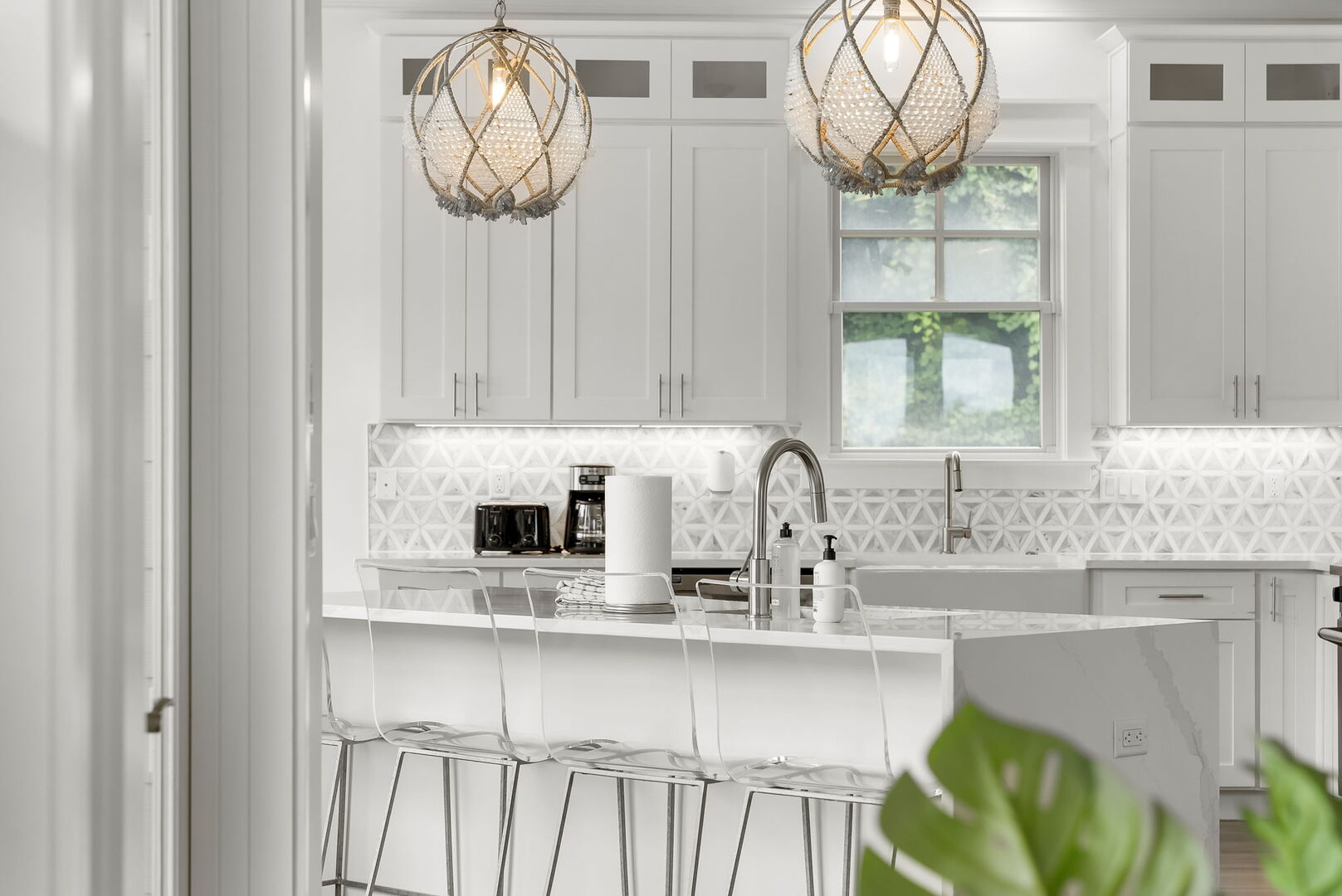 Island seating for 4.