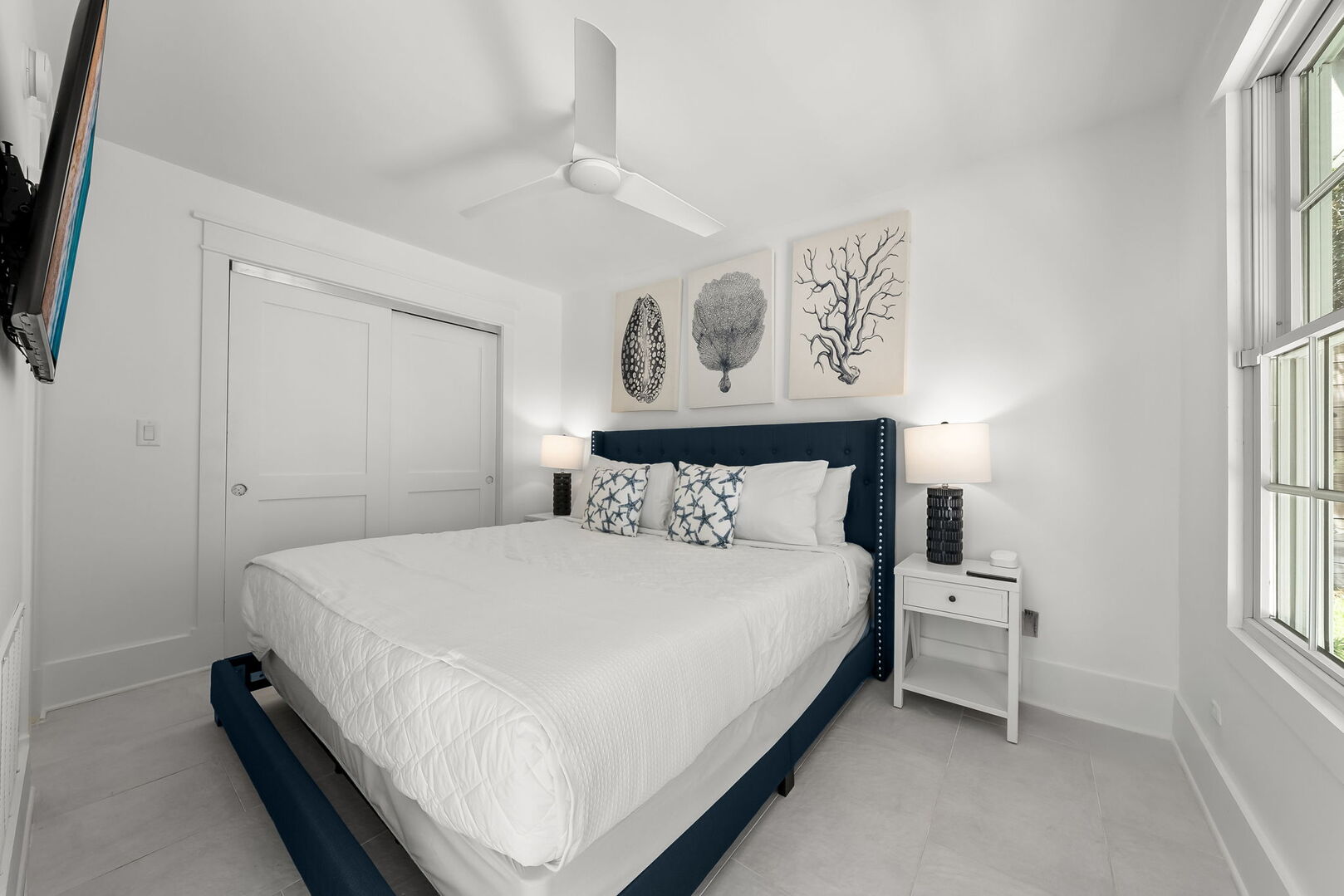 Bedroom #7 features a king bed, smart tv and ensuite.