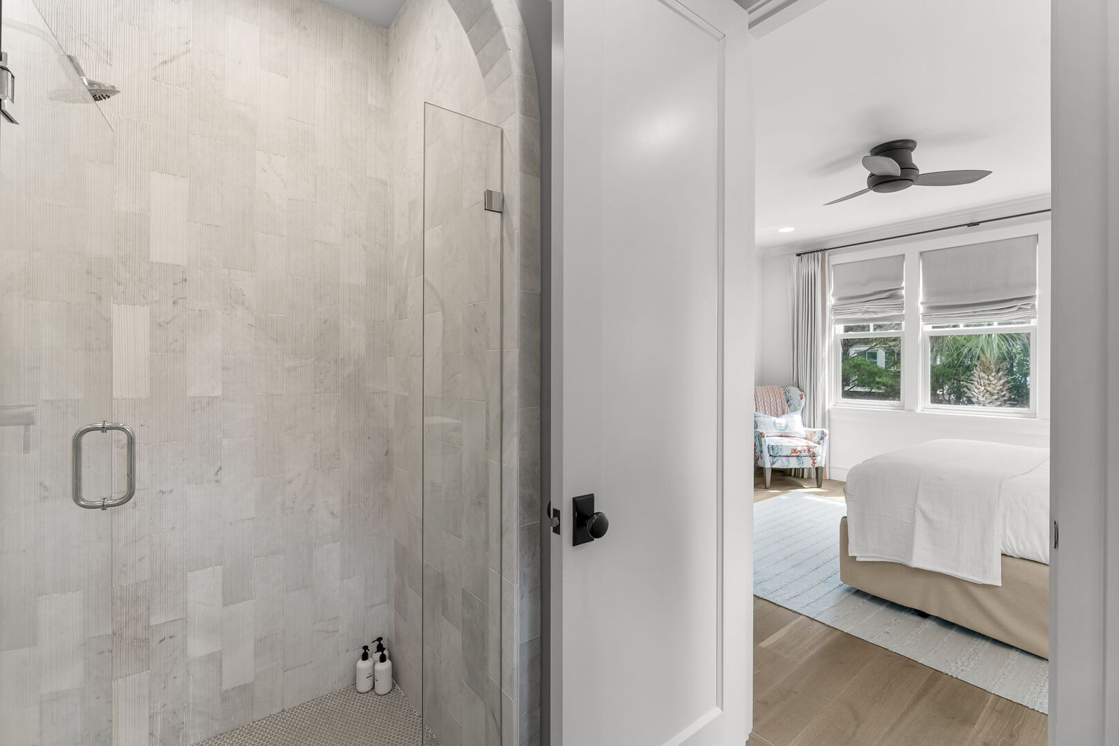 Bathroom features a walk-in shower