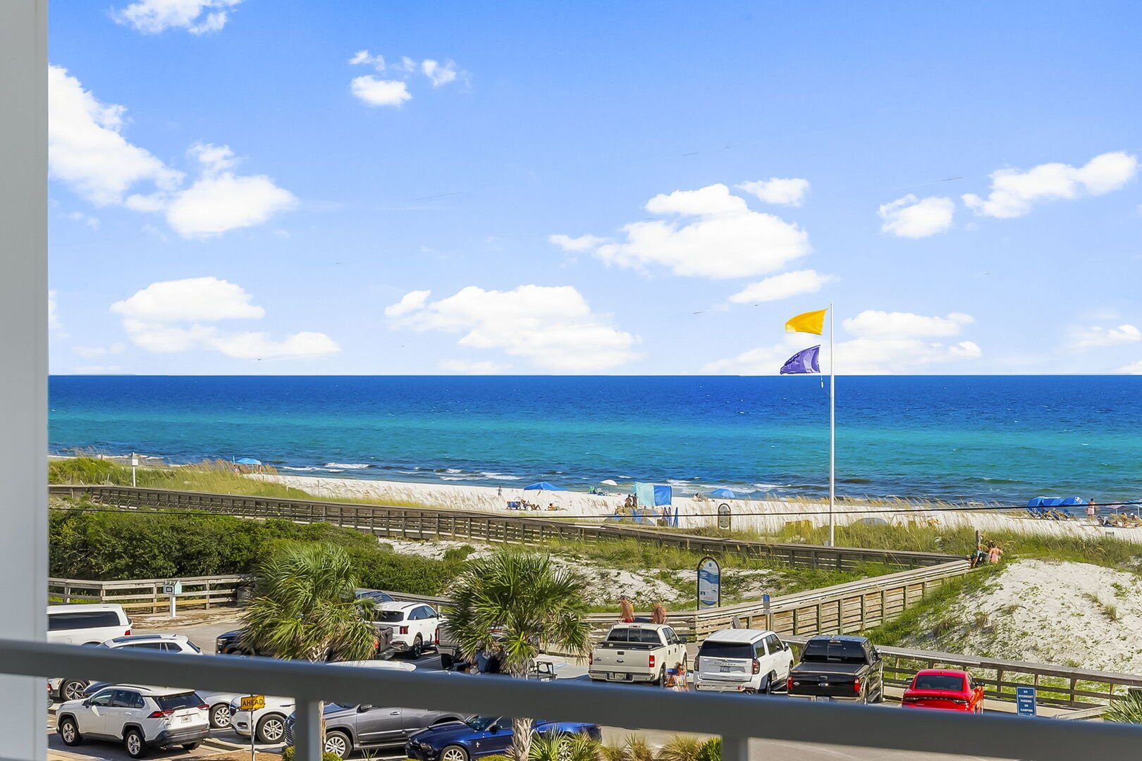 Beach access across the street.