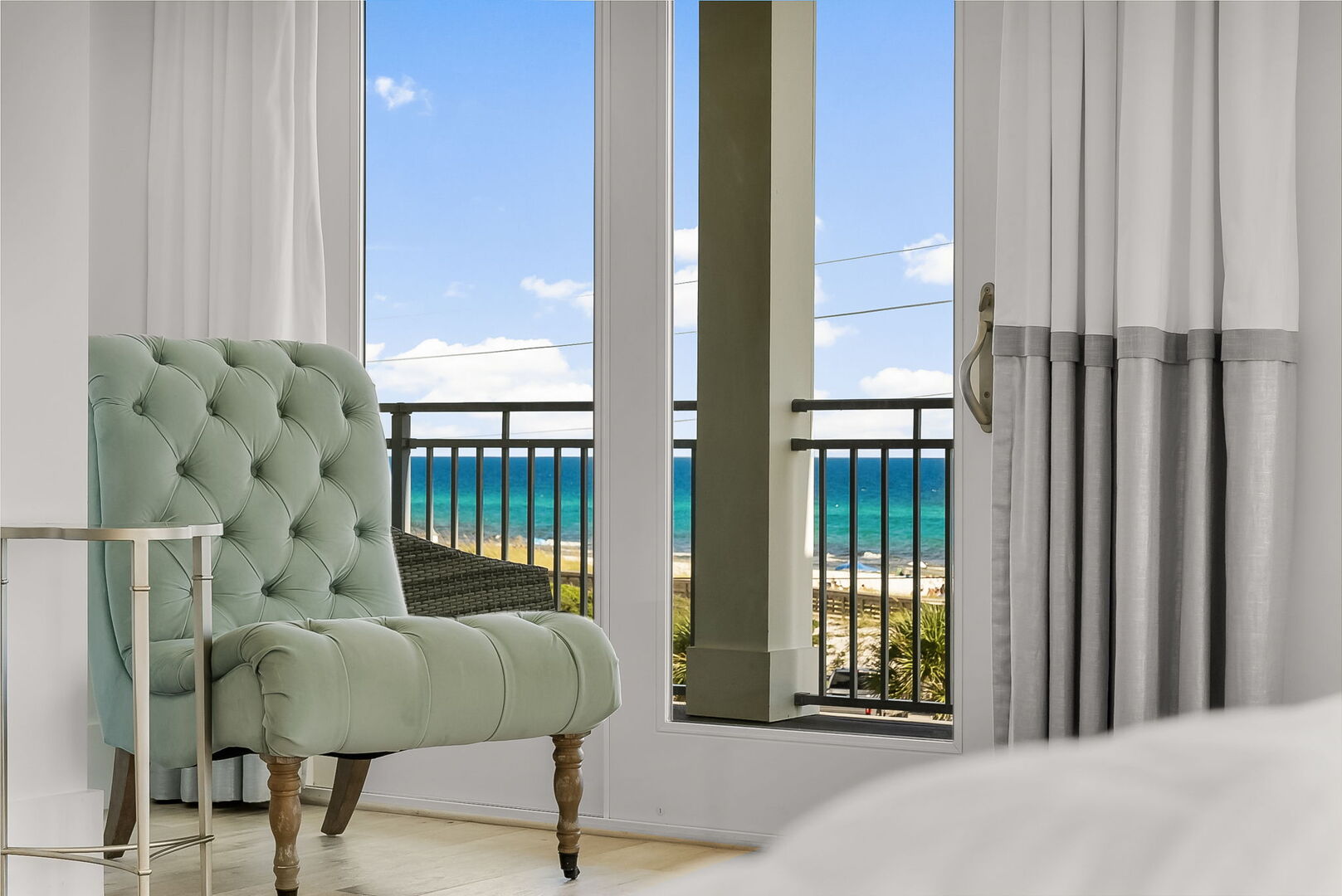 Views of the gulf from primary bedroom.