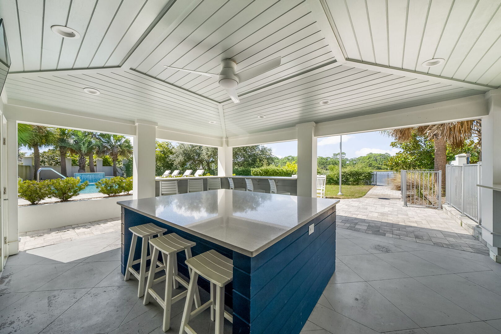 Outdoor kitchen/cabana.