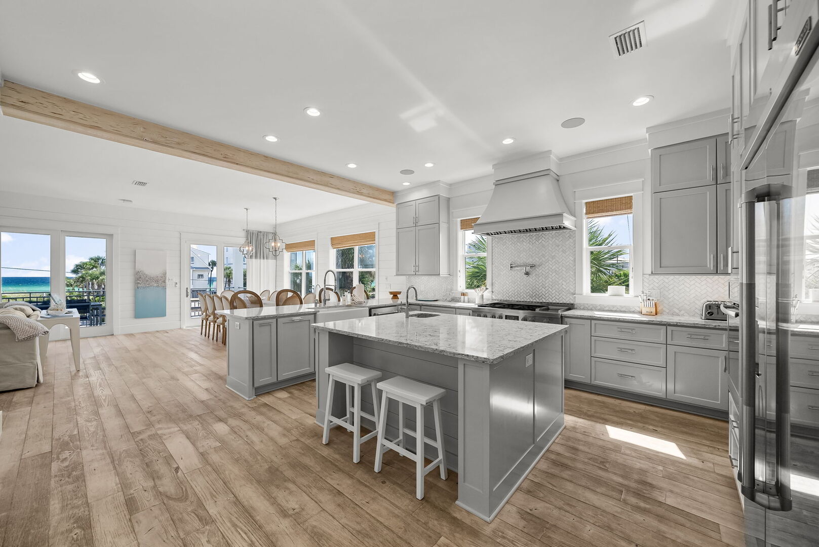 The second floor features a large gourmet kitchen perfect for cooking meals or inviting a private chef!