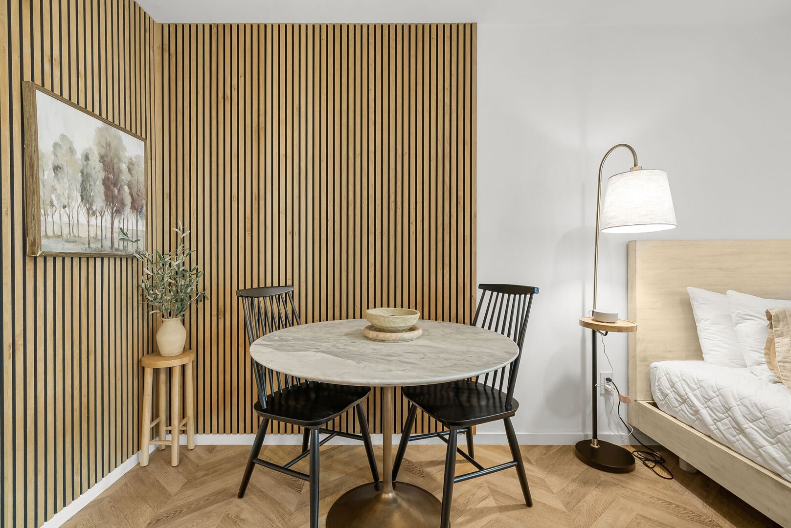 Dining seating for 2.